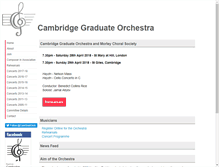 Tablet Screenshot of cambridgegraduateorchestra.com